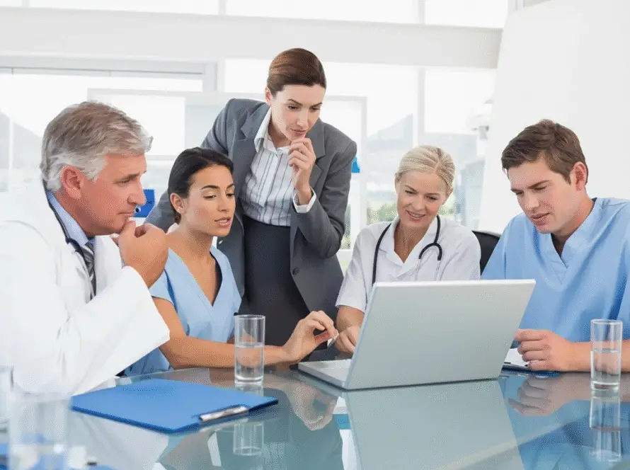 Dermatology clinic cro strategy meeting delivered by Pulse Digital Health, the healthcare-only marketing agency for Harley Street consultants